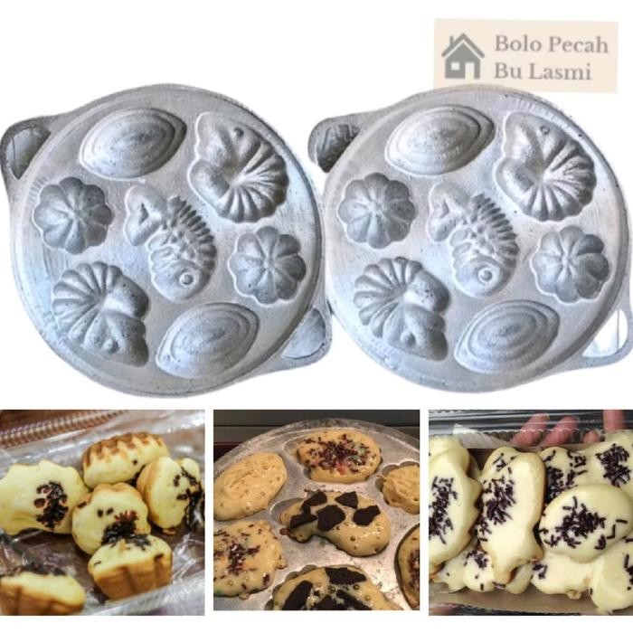Cetakan Kue CUBIT 7 Lubang / Cetakan Kue Laba-laba / Cetakan Kue Bolu Panggang / Cetakan Kue Bolu