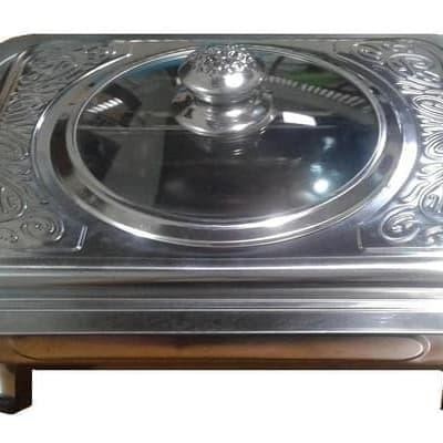 MURAH  WARMER SQUARE PAN Q2 PRASMANAN WADAH SAJI PENGHANGAT STAINLES
