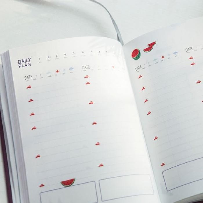 

Terlaris! Buku Tulis Agenda Diary Hardcover Sky Blue