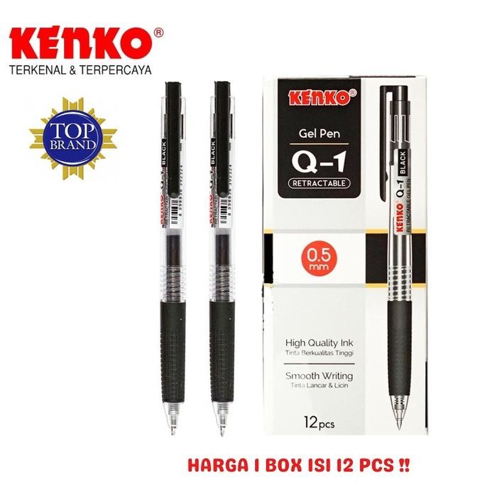 

NEW PRODUK GEL PEN PULPEN PENA KENKO Q-1 RETRACTABLE 0.5 MM WARUNG ARA67