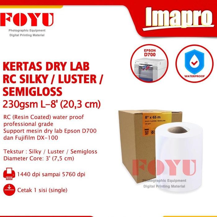 Pilihan- Kertas Cetak Foto Photo Paper Mesin Printer Dry Lab Surelab Epson D700 D830 D1030