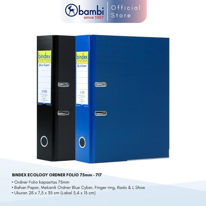 

Bindex Ecology Lever Arch File Ordner Folio Jumbo Size 75 mm Original