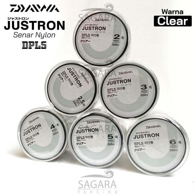 SENAR PANCING NYLON SENAR DAIWA JUSTRON DPLS 100% ORIGINAL 500 METER