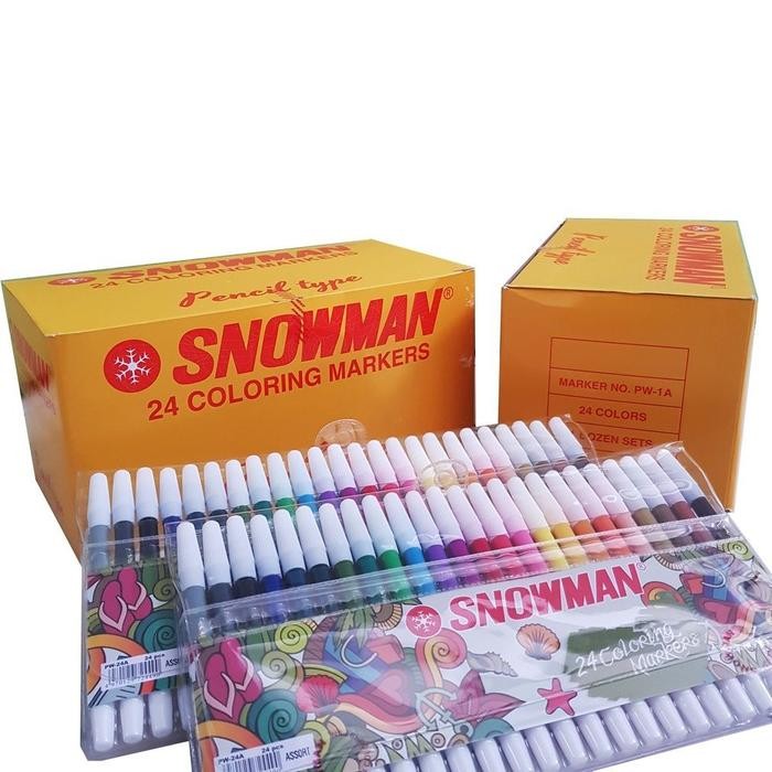 

Snowman Coloring Marker 24 Color