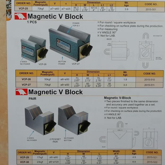 

vertex magnetic v block vcp 29