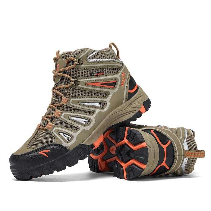 Sepatu Gunung Pria Snta 500 Beigebrown Sepatu Snta Hiking Shoes Trekking Climbing Mendaki