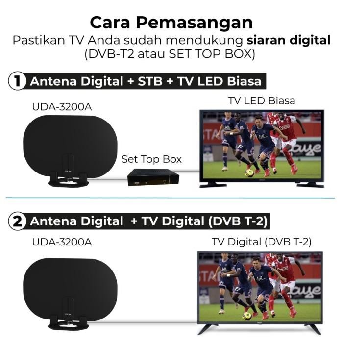 Antena Tv Digital Analog Indoor [Px Uda-3200A]