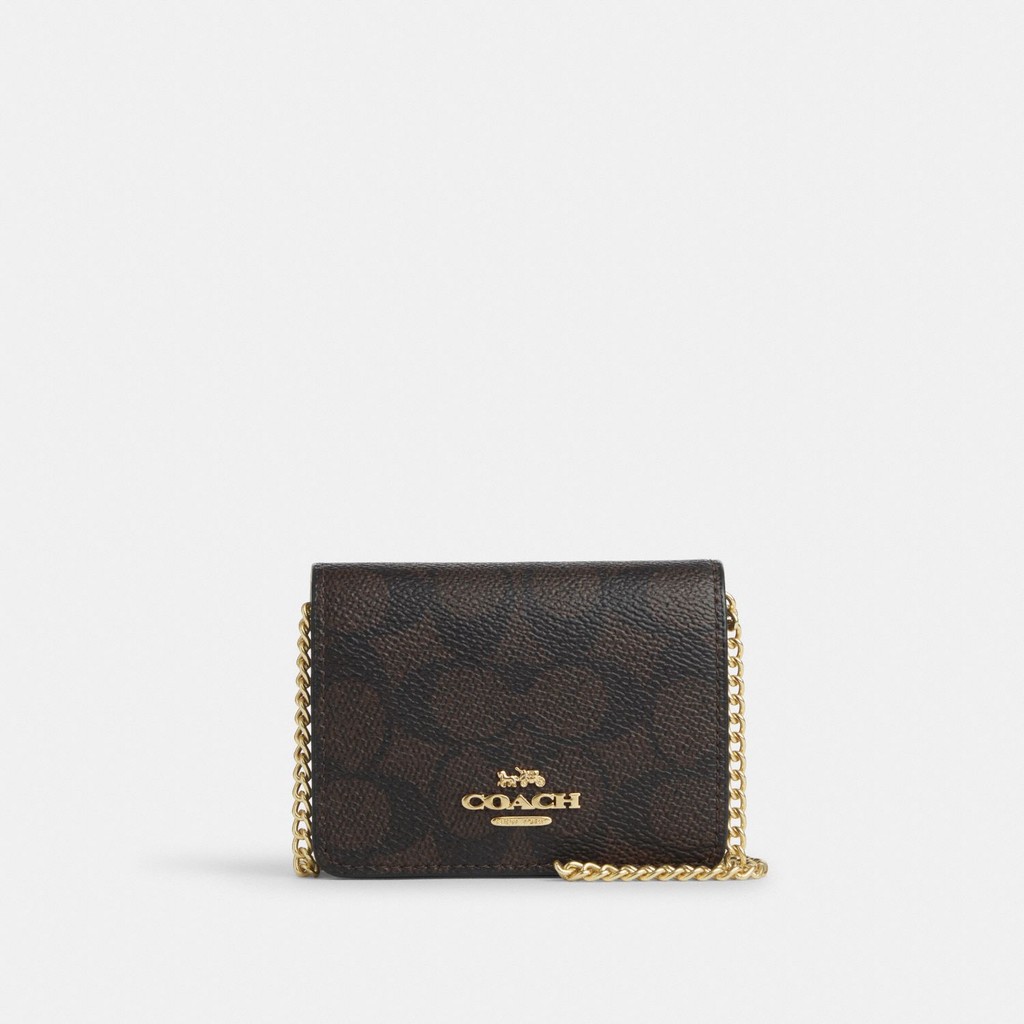 Coach Mini Wallet On A Chain - Dompet Mini Wanita