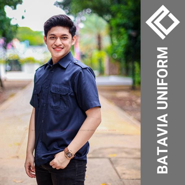 Pilihan- Kemeja Pdl Lengan Pendek By Batavia Uniform - Kemeja Kerja Lapangan Lengan Pendek Pria