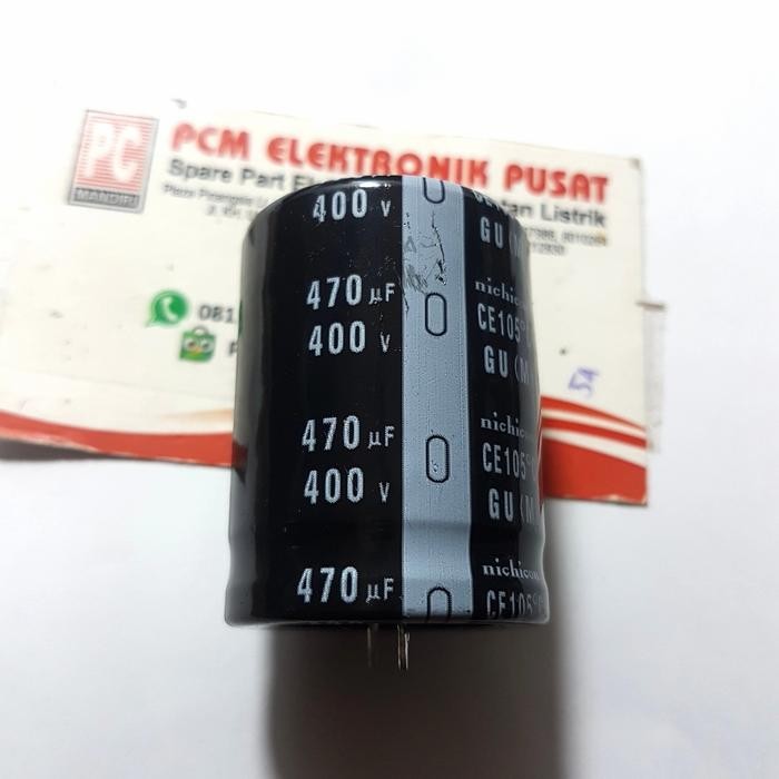 ELCO 470 UF 400 VOLT 470UF 400V NICHICON 105'