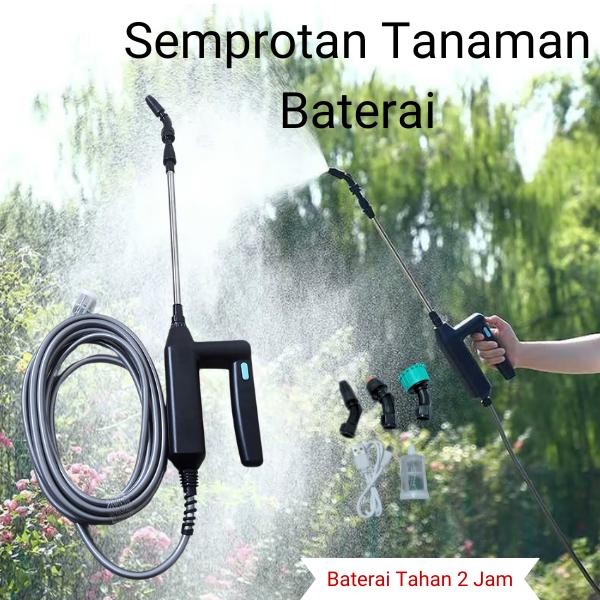 Semprot Tanaman Elektrik Pertanian Semprotan Air Portabel Baterai Mini 2000Mah semprotan Hama Pupuk