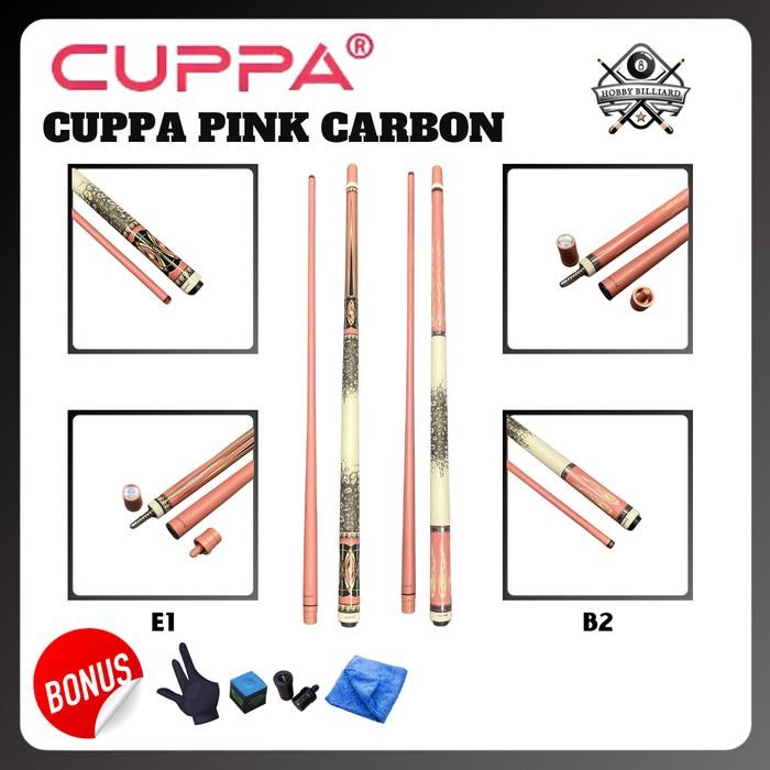 Cuppa Carbon Fiber Pink Stik Billiard Cue