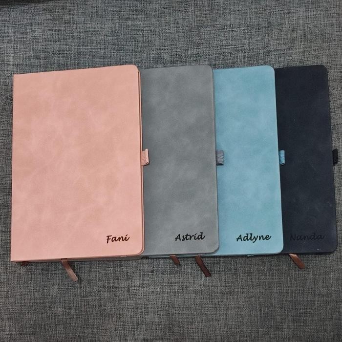 

New [KHUSUS GROSIR] Pocket Notebook Custom Nama Logo/ Notepad Strap Tali