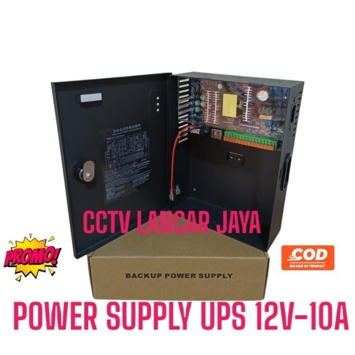 SWITCHING POWER SUPPLY CCTV 12V 10A 8CH UPS BACKUP CCTV