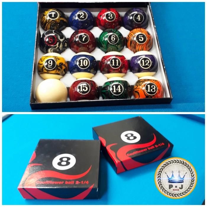 Terlaris Set Bola Billiard Stylish Marbled Pattern Meja 9 Ft