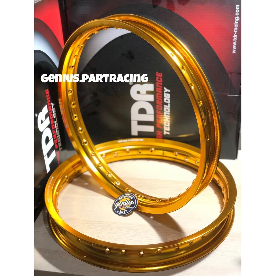 Velg Tdr W Shape Set 17 X 160 & 185 Gold Ring 17 Original Tdr