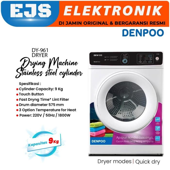 Mesin Pengering Baju DENPOO Dryer DY-961