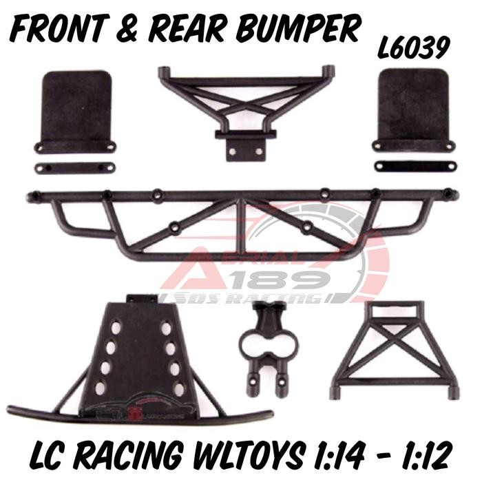 Stok Baru Bumper rc rally 1/14 1/12 Wltoys LC EMB-WRC 144001 124019 L6039 SCT