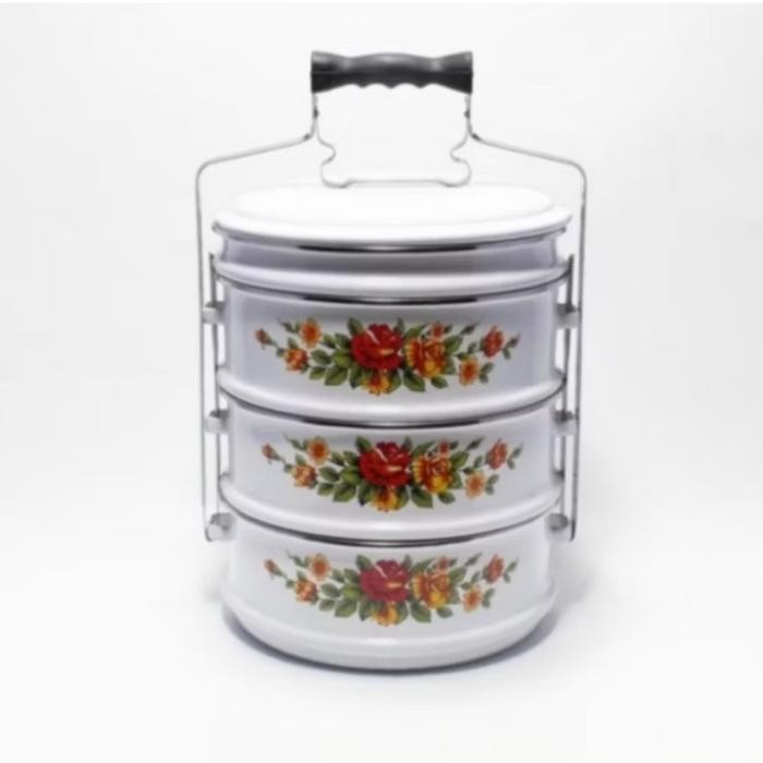 Rantang Maspion / Rantang Tenong 24Cm Susun 3,5 Maspion / Rantang Enamel Maspion