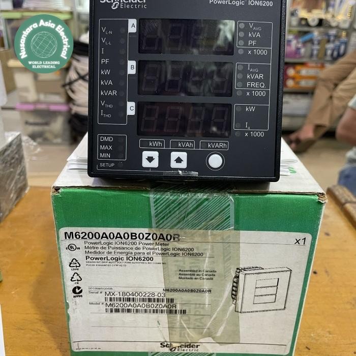 POWER METER SCHNEIDER ION6200 ION 6200 M6200A0A0B0Z0A0R BERKUALITAS