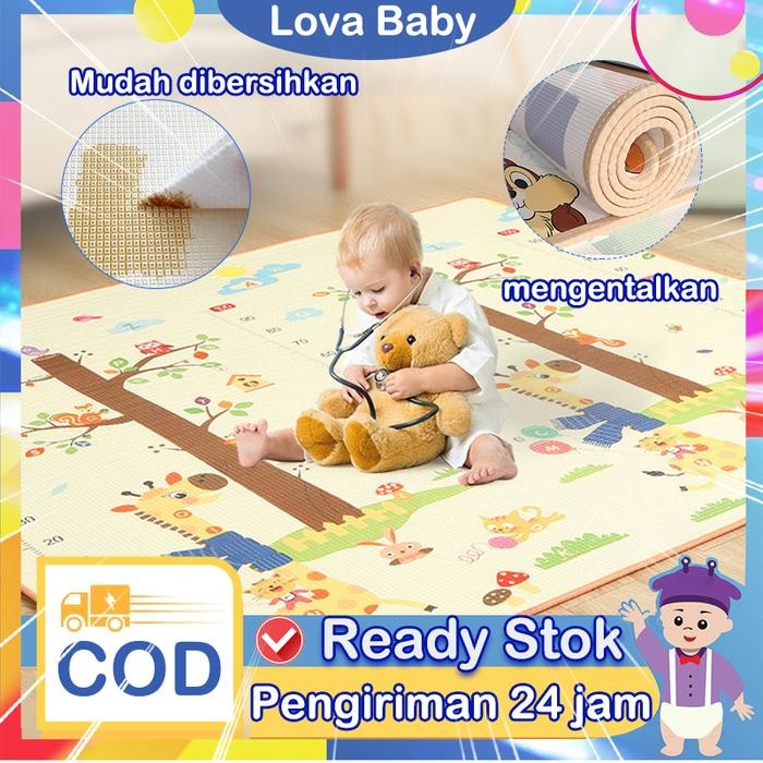Playmat Lipat Bayi Tikar Bayi lantai anak Playmat Bayi Matras Bayi Playmat lipat merangkak