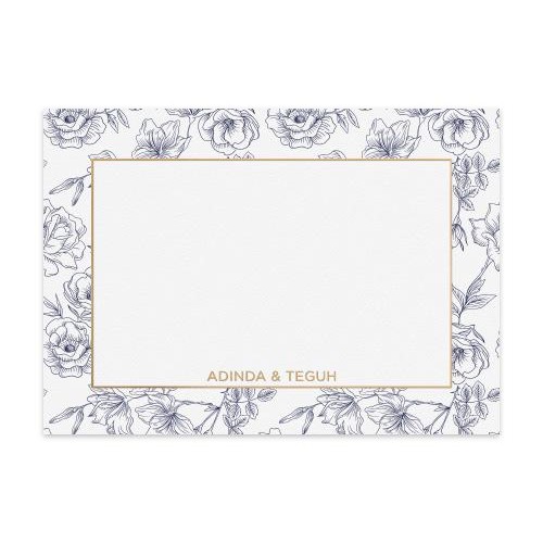 

Note Card Petales Set Of 6 By Papermark