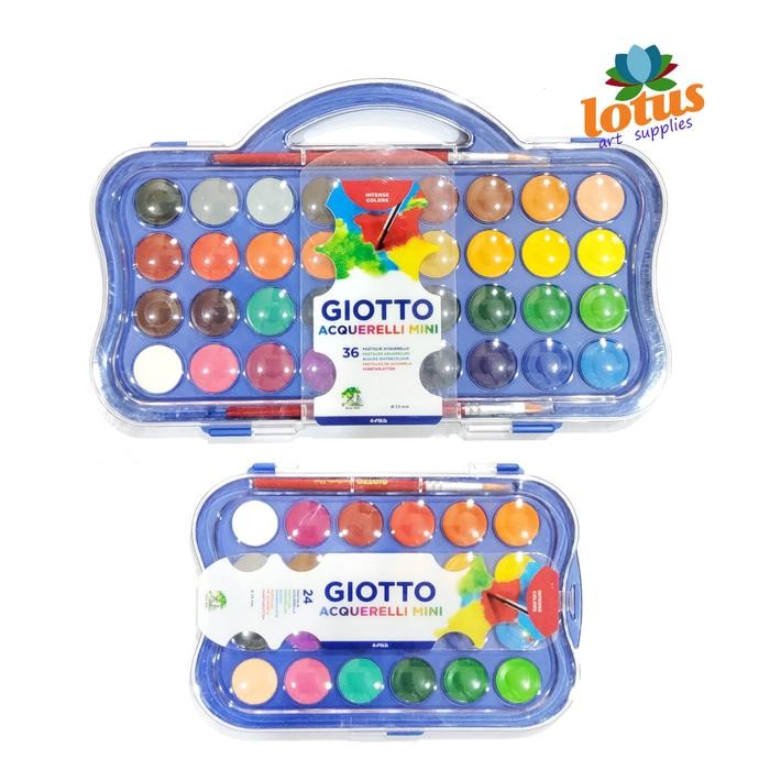 

Giotto Acquerelli Mini Watercolor Blocks 23Mm Set 12/24/36 Cat Warna