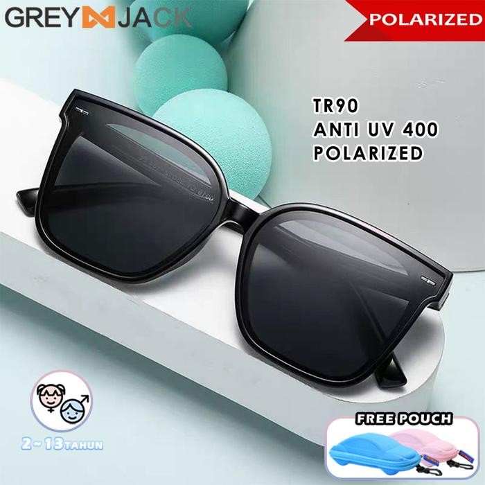 Grey Jack Kacamata Sunglasses Anak Polarized Model Kotak Lentur 018