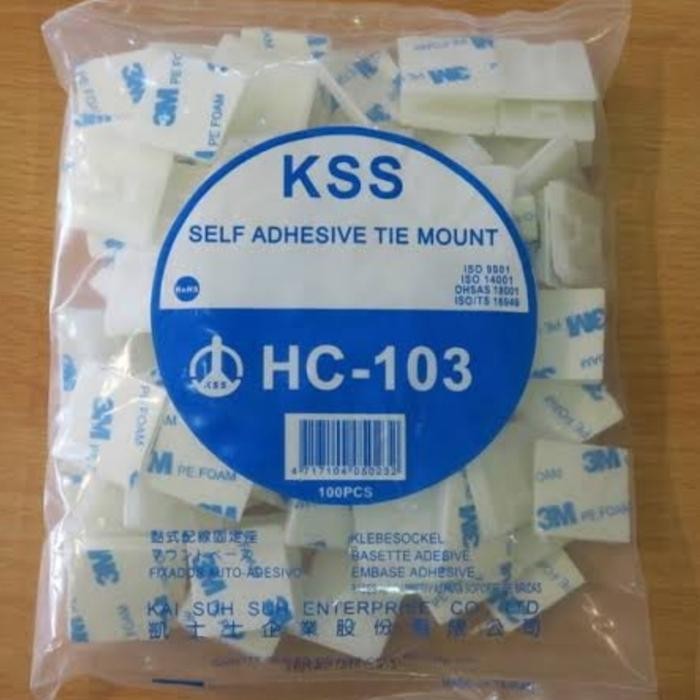 

Kss Tie Mount Hc-101/Hc-102/Hc-103 Self Adhesive Tie Mount Perekat 3M