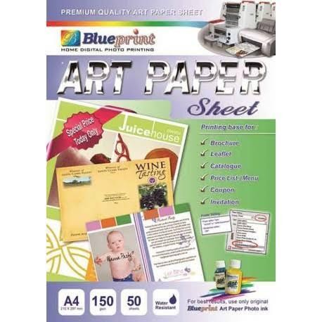 

Kertas Art Paper Blueprint A4 ( 150 gsm )