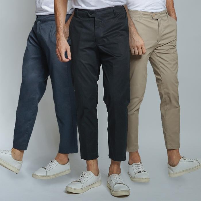 Erigo Collection - Hsrm Jiri Chino Ankle Pants Celana Chino Pria Slimfit Casual