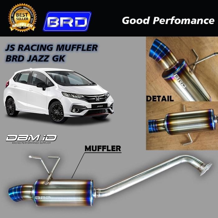 Muffler Exhaust Knalpot Js Racing Style Brd Thailand Honda Jazz Gk Gk5