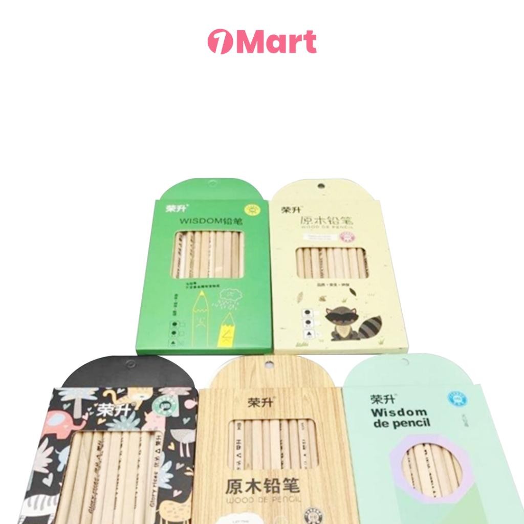 

1MART Pensil Kayu Alami – Set 12 Pensil