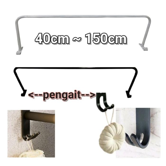 Pilihan- Gantungan Baju Dinding Stainless Gawang Baju Gantungan Baju Stenlis