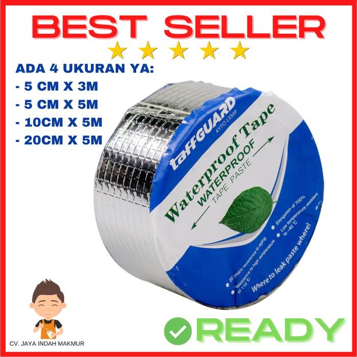Lakban Anti Bocor Anti Air Aluminium Foil Butyl Waterproof Tape Tebal