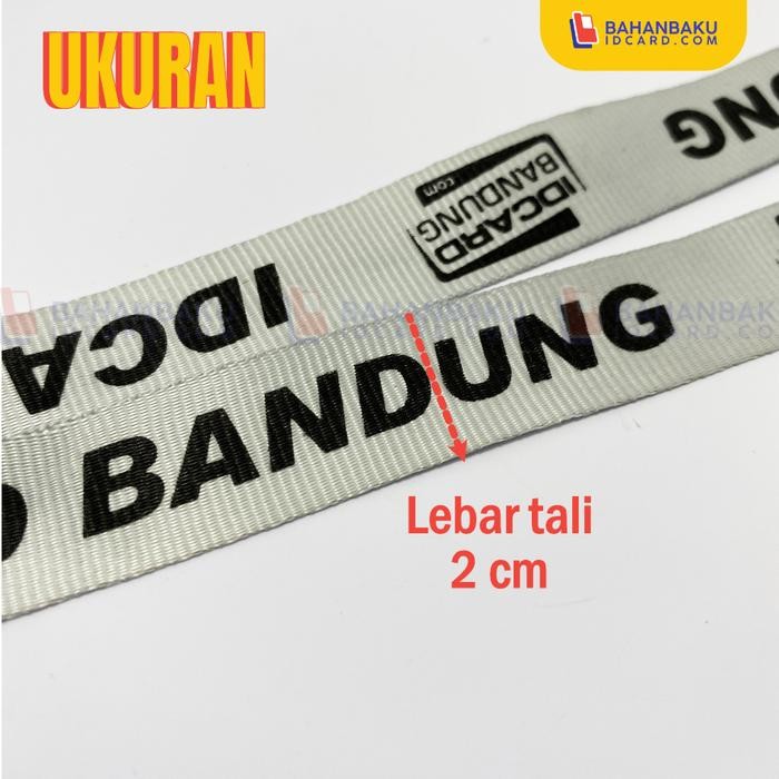 

New CETAK TALI LANYARD SABLON 1 MUKA 1 WARNA