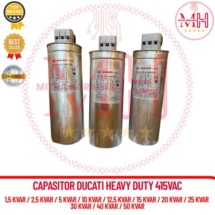 Jual Rugi Capasitor Ducati 25 Kvar 415V Ducati 3Phase Original Heavy Duty / Kapasitor Bank 25Kvar