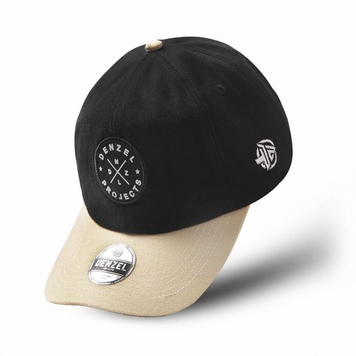 Ready DENZEL DZ 180 Topi Pria Hitam Cream - Topi Baseball - Topi Trucker -Topi Distro - Topi denzel