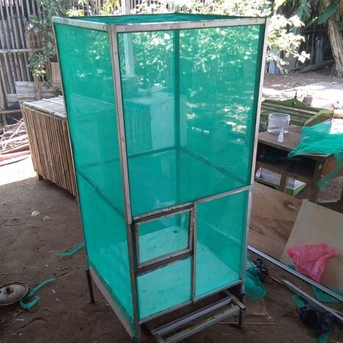 PET HOUSE KANDANG MAGGOT PORTABEL KANDANG LALAT BSF SIAP PAKAI DENGAN ALAS DAN TANPA ALAS