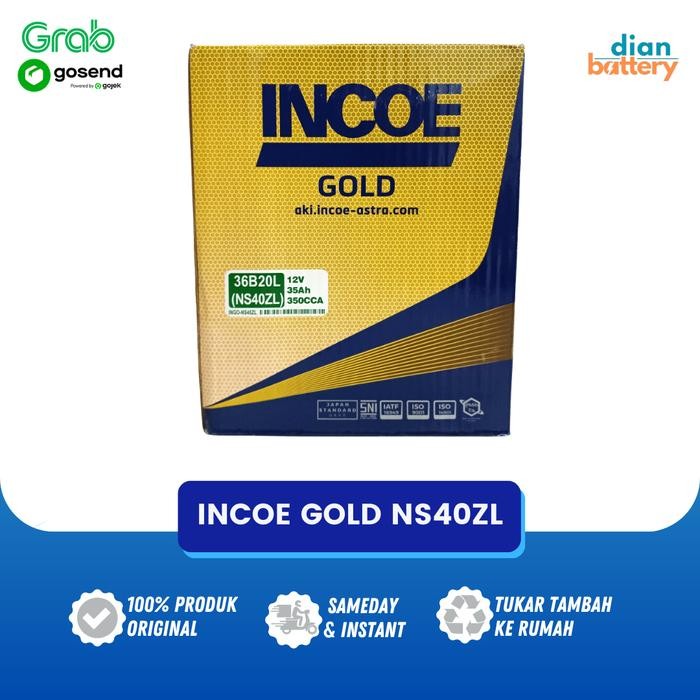 Aki Mobil Ayla Incoe Gold Ns40Zl (35Ah)