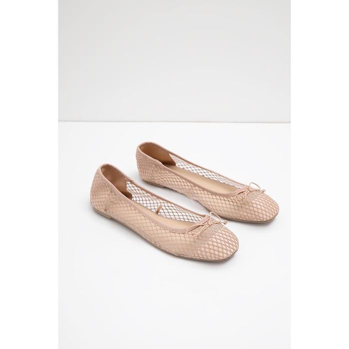 P0B2  Berrybenka - Sepatu Flatshoes Comfy Wanita Sofia Mashina Mesh Flat Jaring
