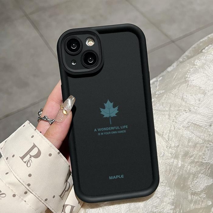 Casing Hp Untuk OPPO A16 OPPO A16s OPPO A54s Case HP pola daun maple Cesing Casing sederhana Kesing