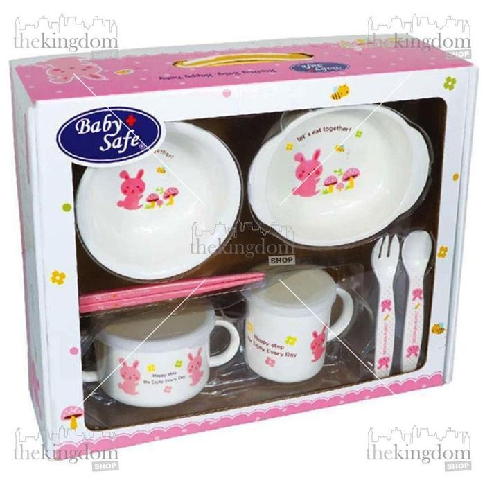 Baby Safe Fs606 Feeding Set Rabbit Perlengkapan Makan Anak Bayi Balita -Gratisongkir