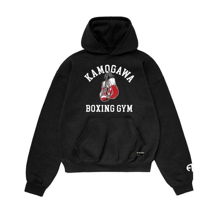 DISKON Faith Industries "Boxing Gym" over Hoodie Black READY STOCK
