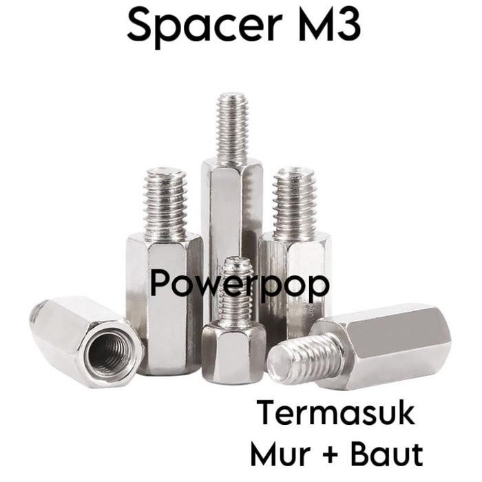 Rds - Spacer Kaki Pcb M3 1Cm 1.5Cm 2Cm 2.5Cm 3Cm Spicer Stainless
