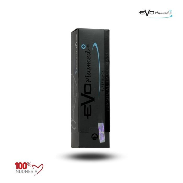 Evoplusmed Masker Evo Plusmed 4D Full Black Edition Limited Mask Promo 