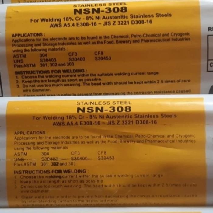 NSN-308 NSN-308L NIKKO STEEL STAINLESS 3.2MM 4.0MM E308-16