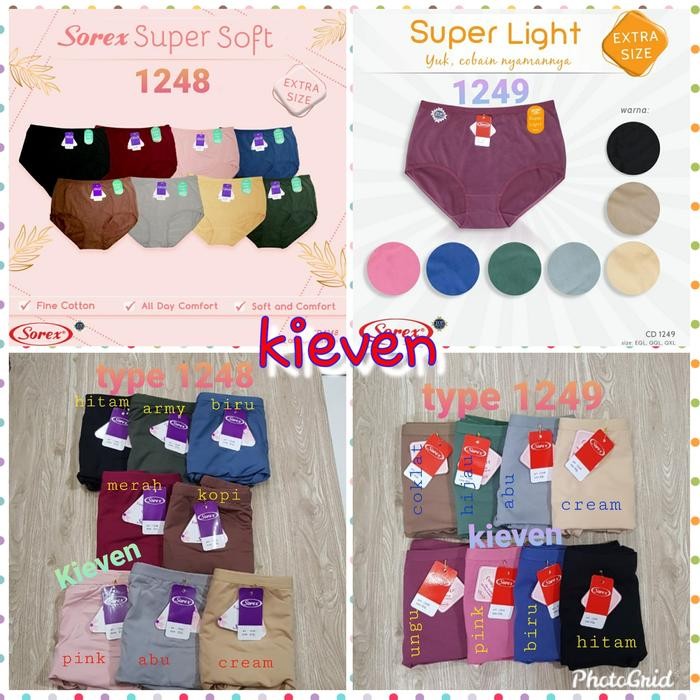 yrka- Cd Sorex Celana Dalam Wanita Sorex 1248 Uk Eql Qql Qxl Jumbo Termurah