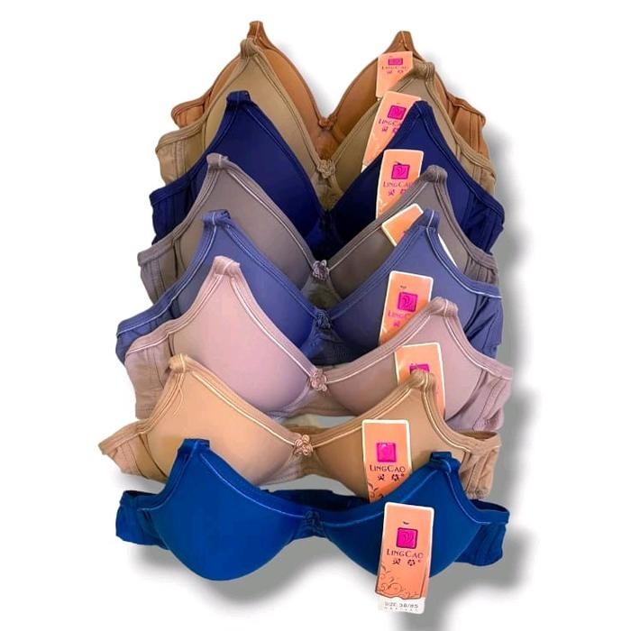 yrka- Bra Bh Busa Cup Kecil Lingcao Busa / Bra Tanpa Kawat 34-40 A5 (1Pcs) Wanita Tebal