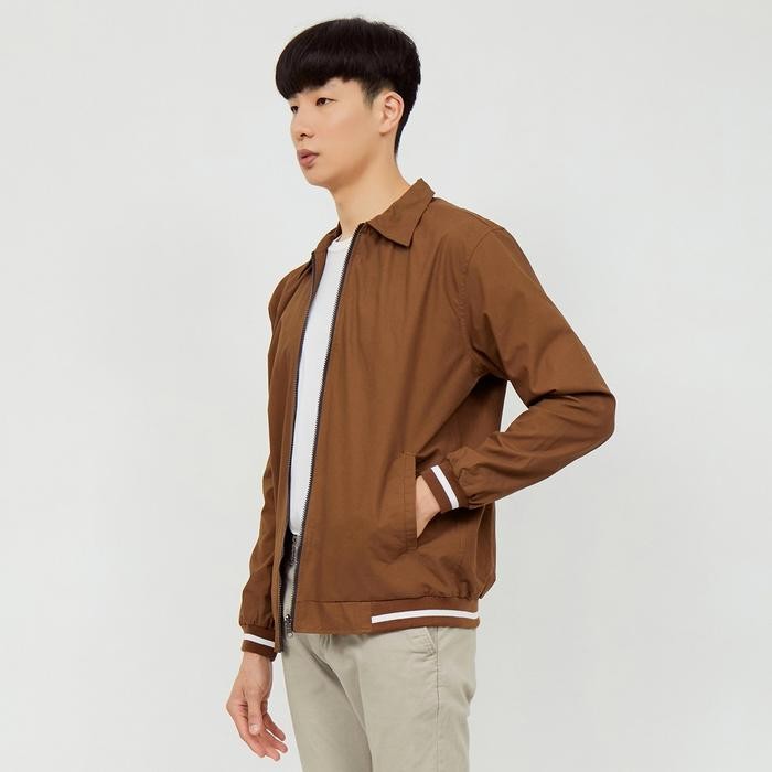M231 Jaket Pria Canvas Panjang Coklat 1863C